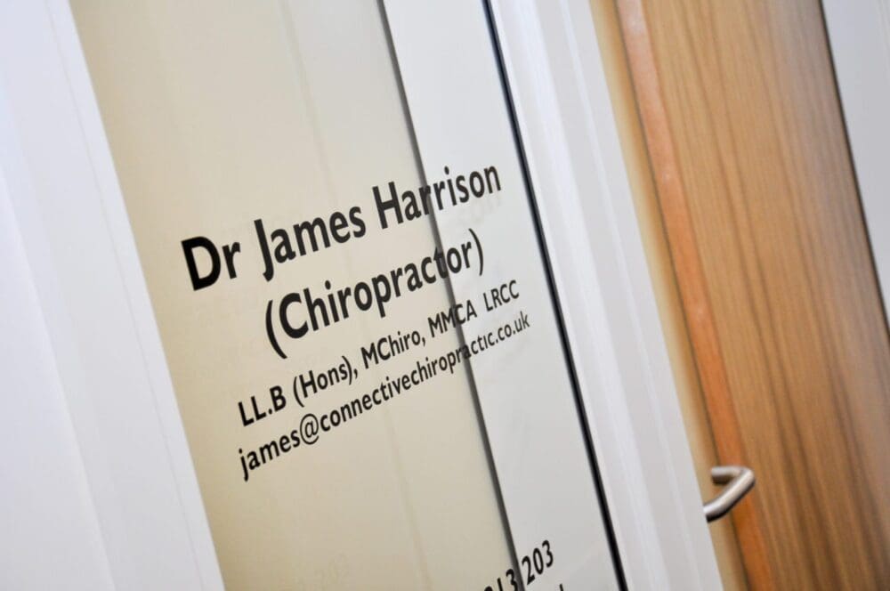 Reception area at award winning Basingstoke Chiropractor, Connective Chiropractic 