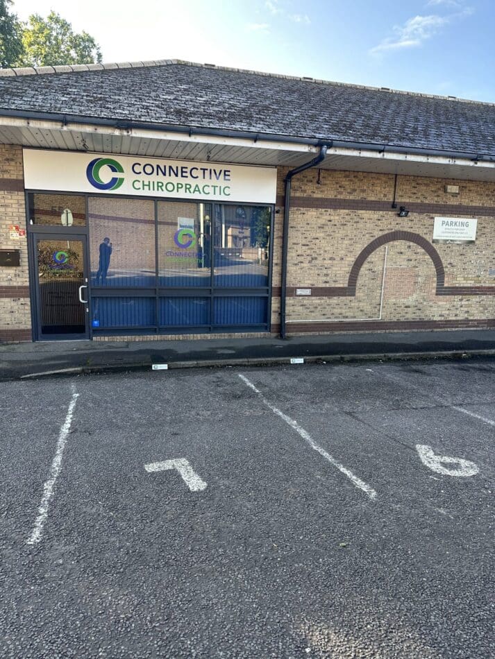 Accessible Parking in front of the Connective Chiropractic Chiropractic Clinic