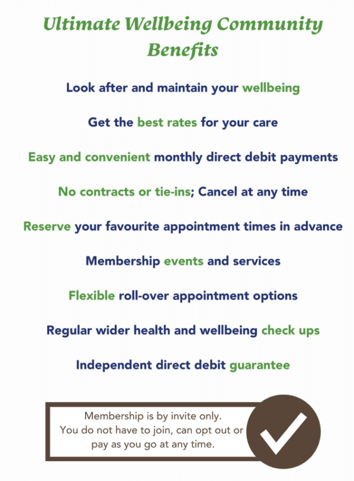Ultimate Wellbeing Community benefits at Connective Chiropractic for Ongoing lifestyle support